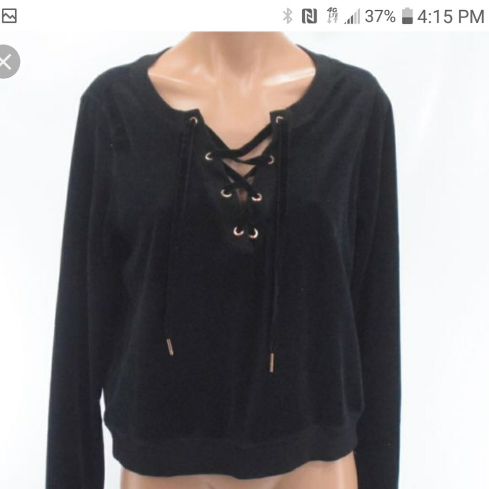 Betsey Johnson velvet sweatshirt